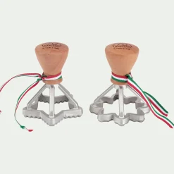 alinea Emporte-Pièce Et Cercle À Pâtisserie*Lot de 2 emporte-pièces étoile et fleur en aluminium - Argenté