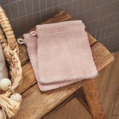 alinea Gant De Toilette*Lot de 2 gants de toilette bouclette en coton - grège Rose