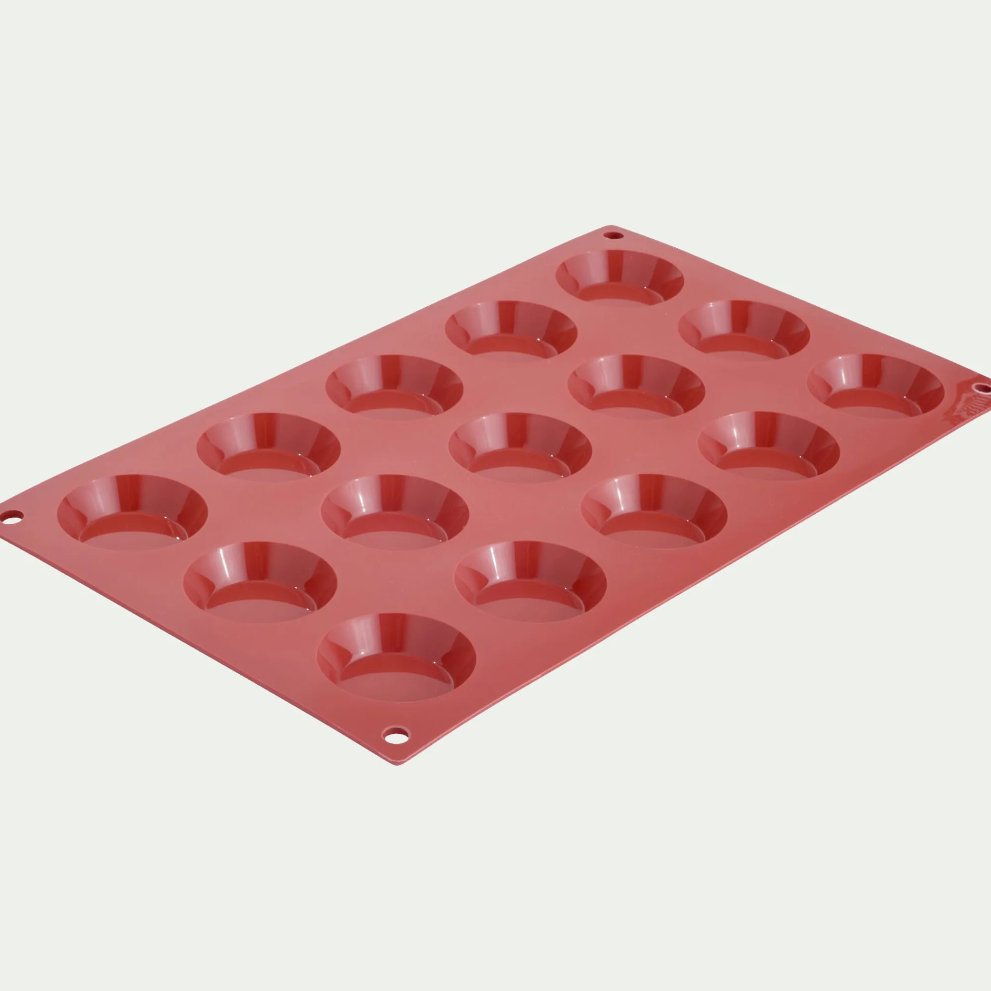alinea Moule À Gâteau*Lot de 15 moules à tartelettes en silicone platinium - Marron