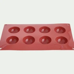 alinea Moule À Gâteau*Lot de 8 moules demi-sphère en silicone platinium - Marron