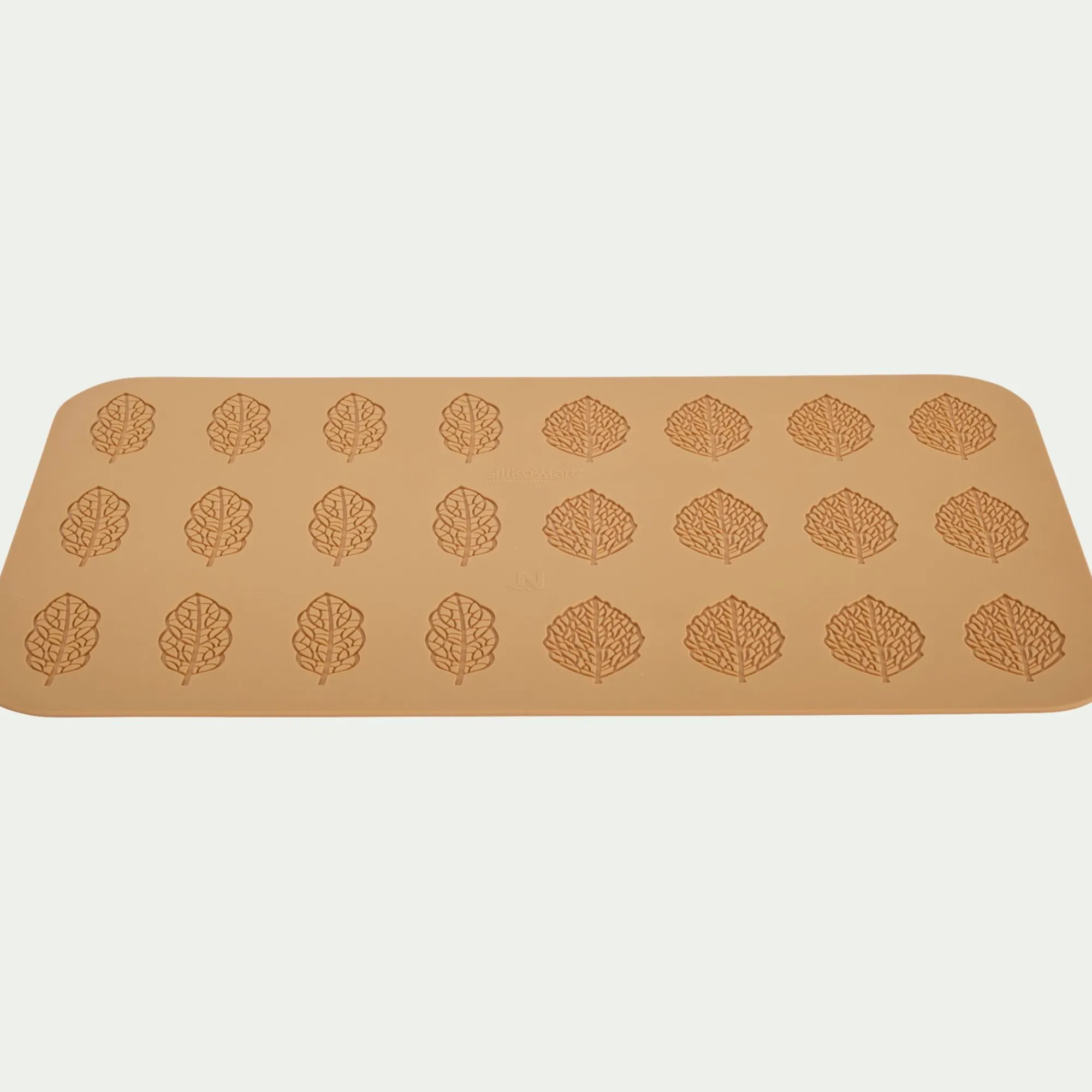 alinea Moule À Gâteau*Lot de 24 moules en forme de feuille en silicone platinium - Jaune