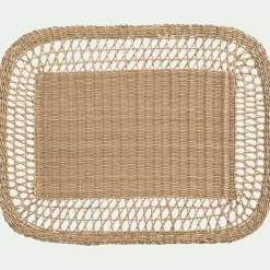 alinea Set De Table*Lot de 2 sets de table ronds en jonc de mer L45cm - naturel