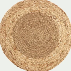 alinea Set De Table*Lot de 2 sets de table ronds en jute - naturel D38cm