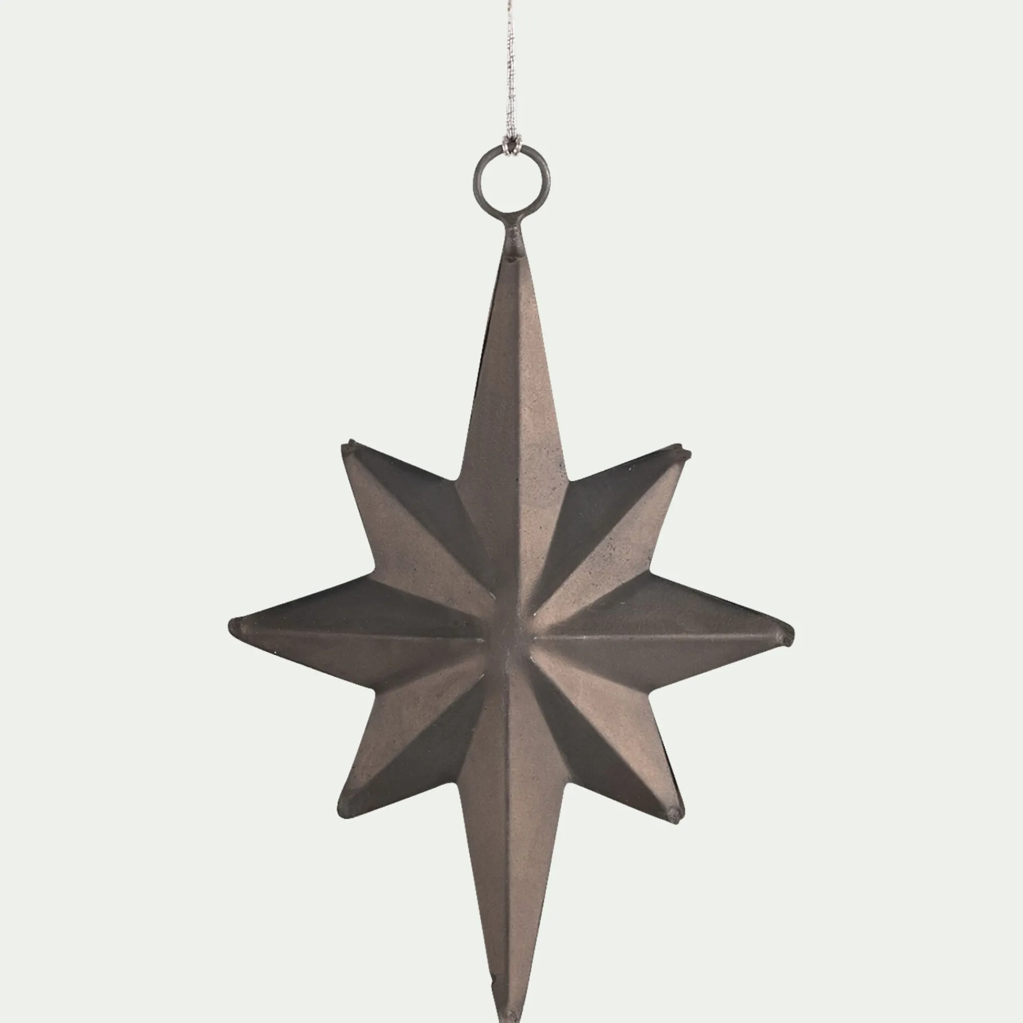 alinea Suspension De Noël*Lot de 2 suspensions de Noël lune et étoile en fer - Argenté