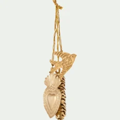 alinea Suspension De Noël*Lot de 3 suspensions de Noël en fer H9,50cm - Doré