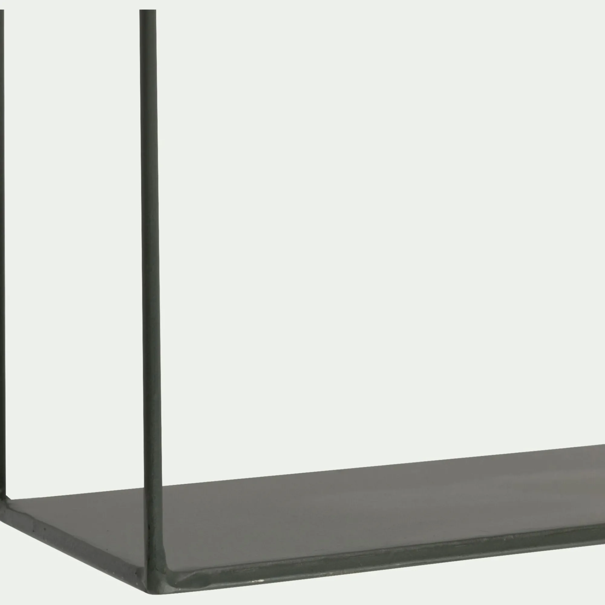 alinea Étagère Murale*Lot de 3 étagères déco en fer - cèdre Vert