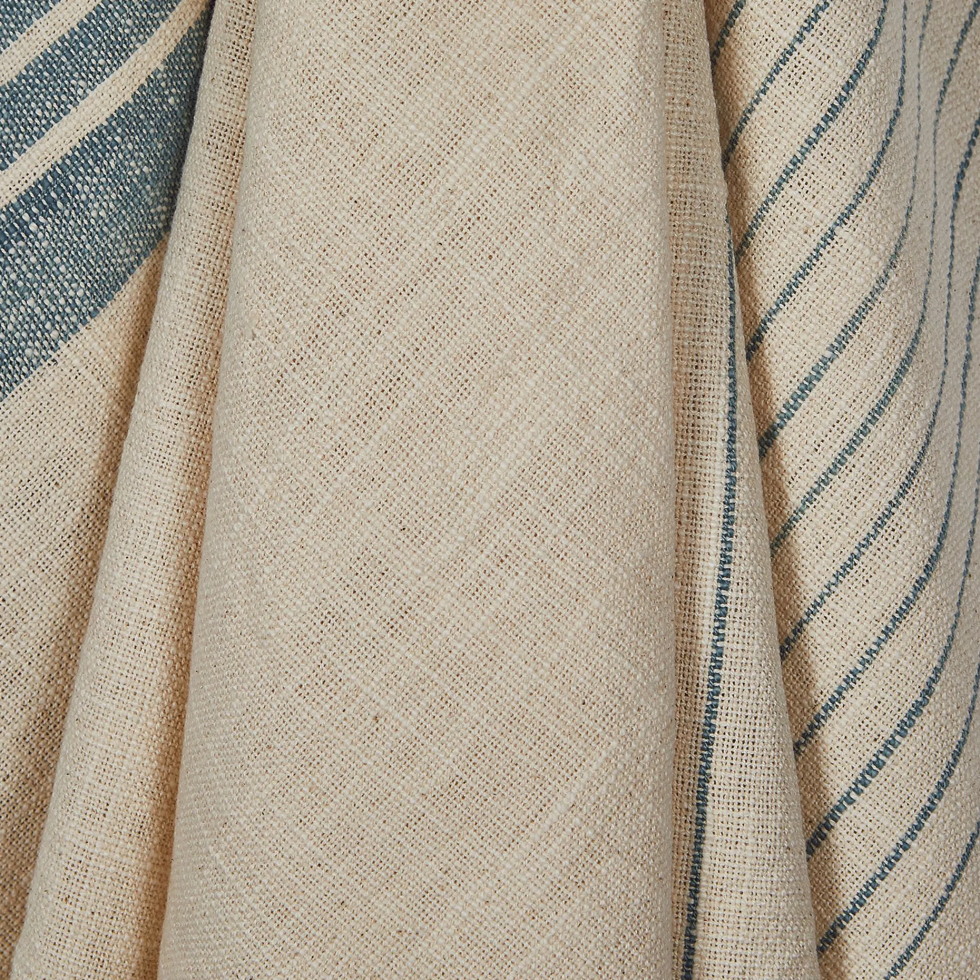 alinea Tablier Et Torchon*Lot de 3 torchons en coton beige et bleu Blanc