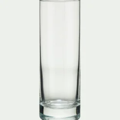 alinea Verre À Eau*Lot de 6 verres à eau forme tube en verre 22cl - Transparent