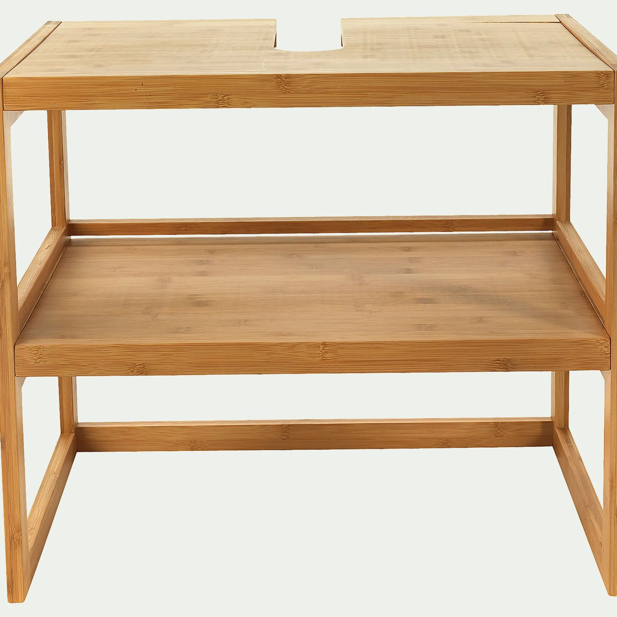 alinea Rangement De Salle De Bain|Meuble Sous Vasque*Meuble sous-vasque en bambou - L61cm Bois clair