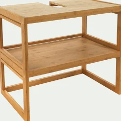 alinea Rangement De Salle De Bain|Meuble Sous Vasque*Meuble sous-vasque en bambou - L61cm Bois clair