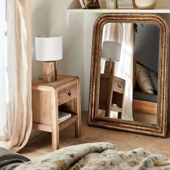 alinea Miroir*Miroir à moulures en bois H115cm - Doré