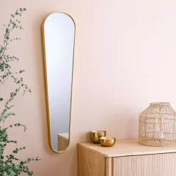 alinea Miroir*Miroir allongé cadre 92x22cm - doré