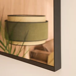 alinea Miroir*Miroir arche en aluminium l61xH91cm - Noir