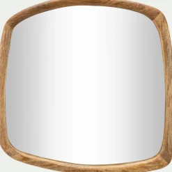 alinea Miroir*Miroir carré en bois de manguier 50x50cm - Naturel