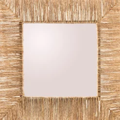 alinea Miroir*Miroir carré en jonc de mer - 76x76cm Naturel