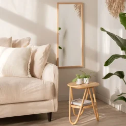 alinea Miroir*Miroir en bois de chêne - 40x100cm Naturel