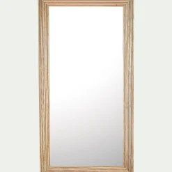 alinea Miroir*Miroir en bois de chêne strié 90x150cm - Naturel