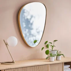 alinea Miroir*Miroir en bois H75xl60cm - Doré