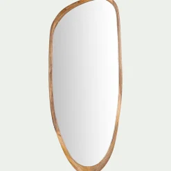 alinea Miroir*Miroir ovale en bois de manguier H120cm - Naturel