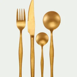 alinea Ménagère Et Coffret Couverts|Couvert De Noël*Ménagère 16 pièces en inox - Doré