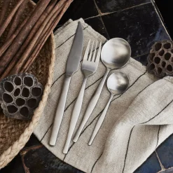 alinea Ménagère Et Coffret Couverts|Couvert De Noël*Ménagère 16 pièces en inox satiné - argenté Gris