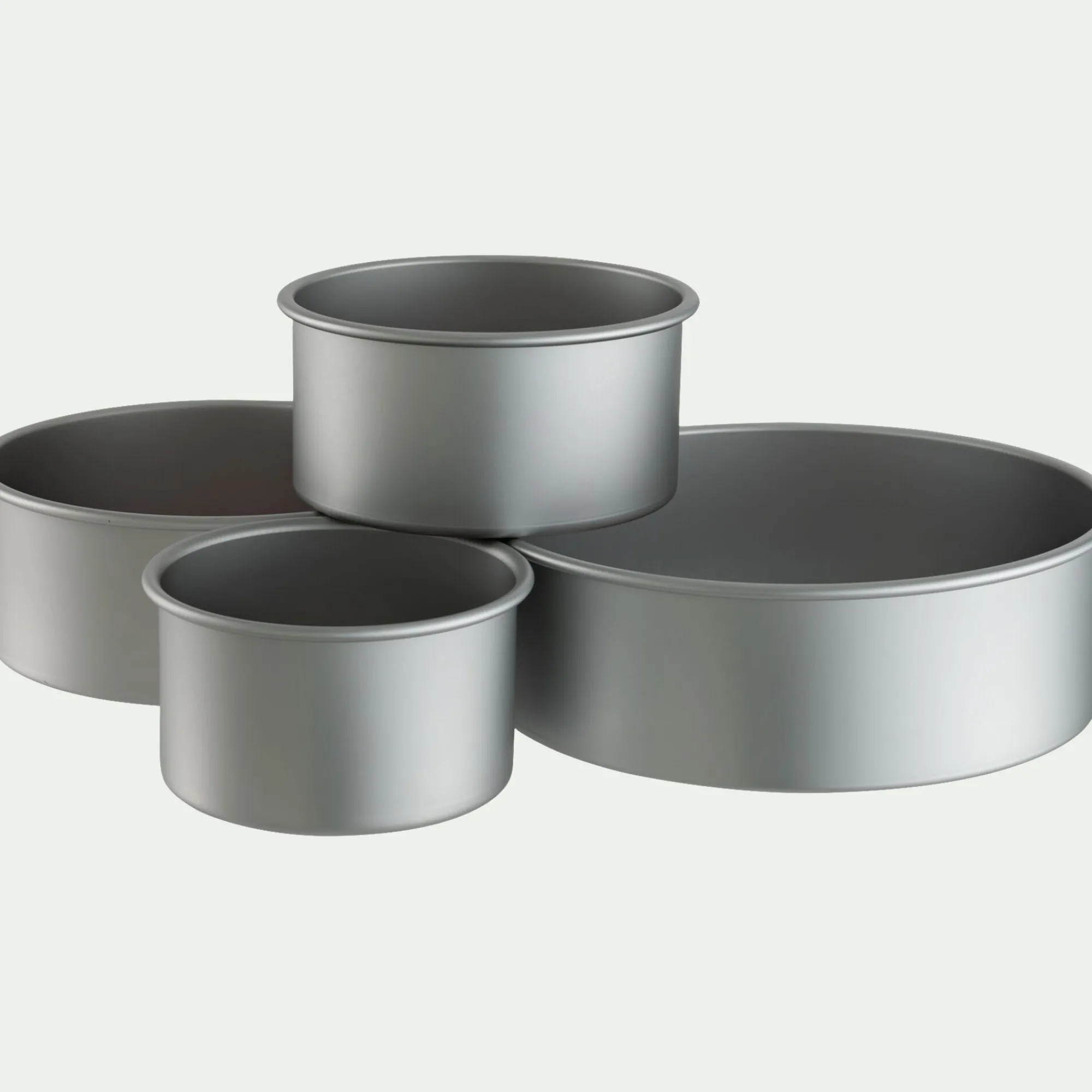 alinea Moule À Gâteau*Moule à gâteau rond en aluminium D28xH10,2cm - Argenté