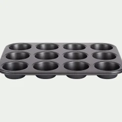 alinea Moule À Gâteau*Moule 12 mini muffins en acier - anthracite Gris