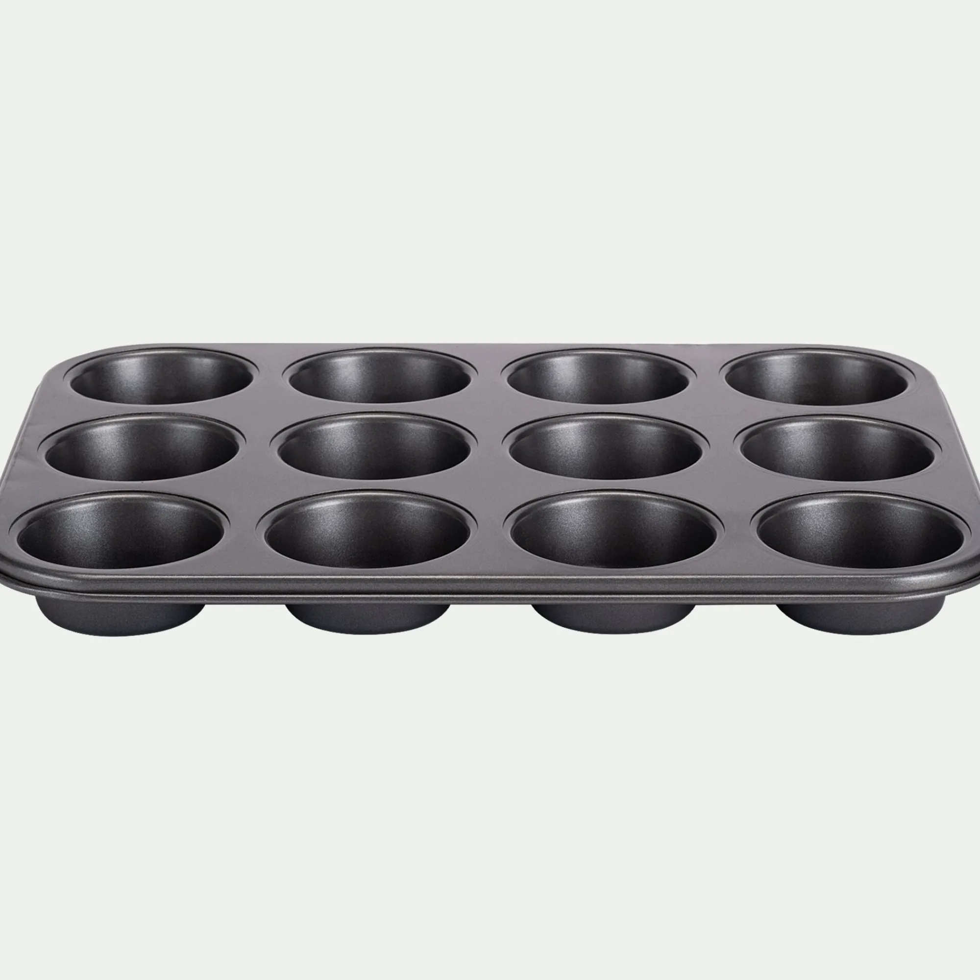 alinea Moule À Gâteau*Moule 12 mini muffins en acier - anthracite Gris