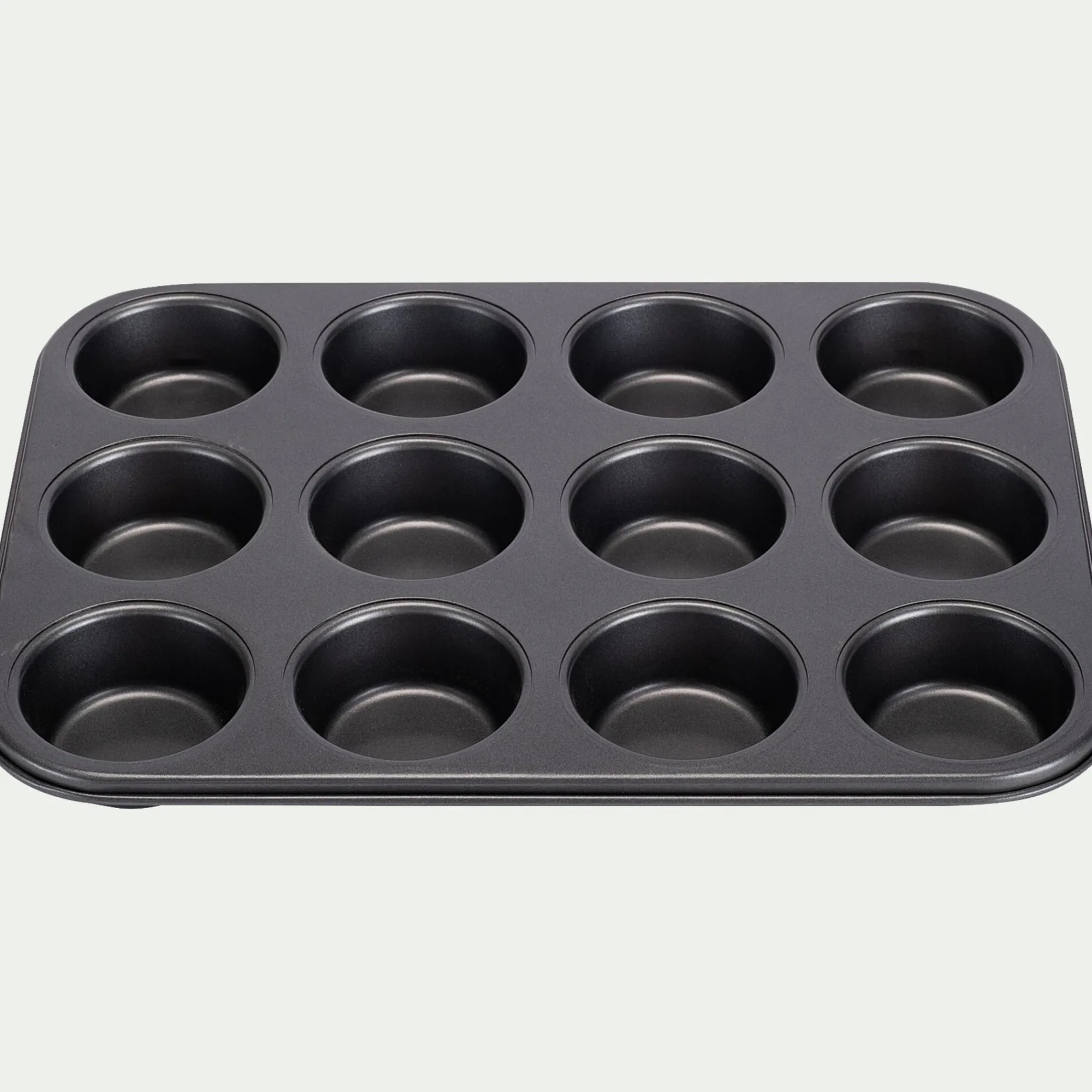 alinea Moule À Gâteau*Moule 12 mini muffins en acier - anthracite Gris