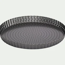 alinea Moule À Gâteau*Moule à tarte perforé à fond amovible en acier 30cm - anthracite Gris