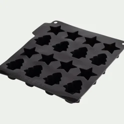 alinea Moule À Gâteau*Moule sucette chocolat de Noël en silicone - Noir