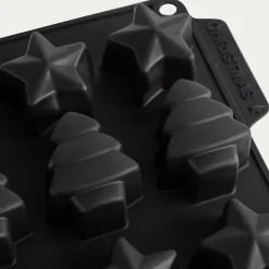 alinea Moule À Gâteau*Moule sucette chocolat de Noël en silicone - Noir