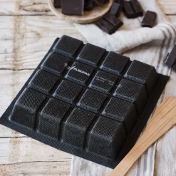 alinea Moule À Gâteau*Moule tablette en fibre de verre et silicone 21x21cm - Noir