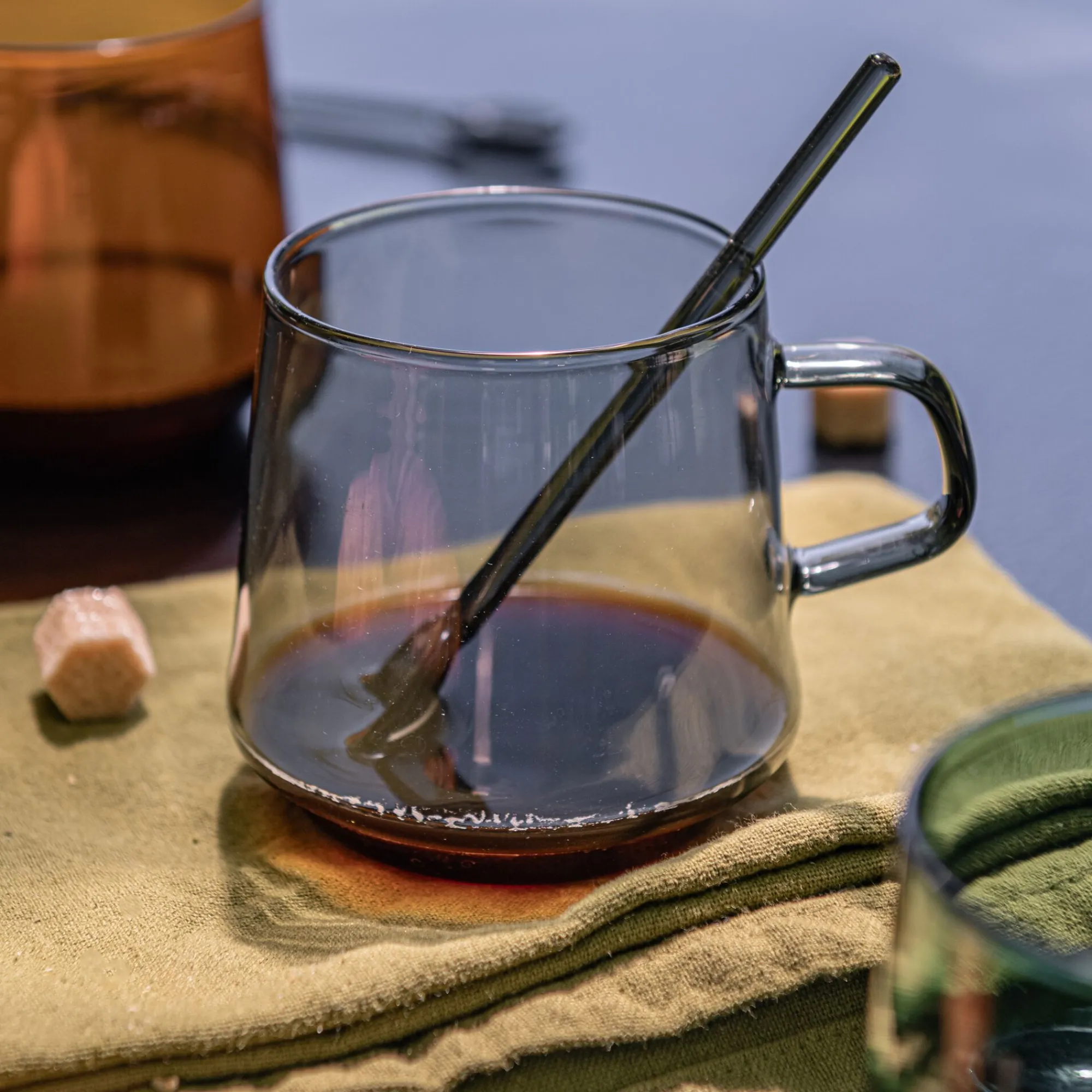alinea Vaisselle Petit Déjeuner|Tasse Et Mug*Mug en verre 42cl - Gris