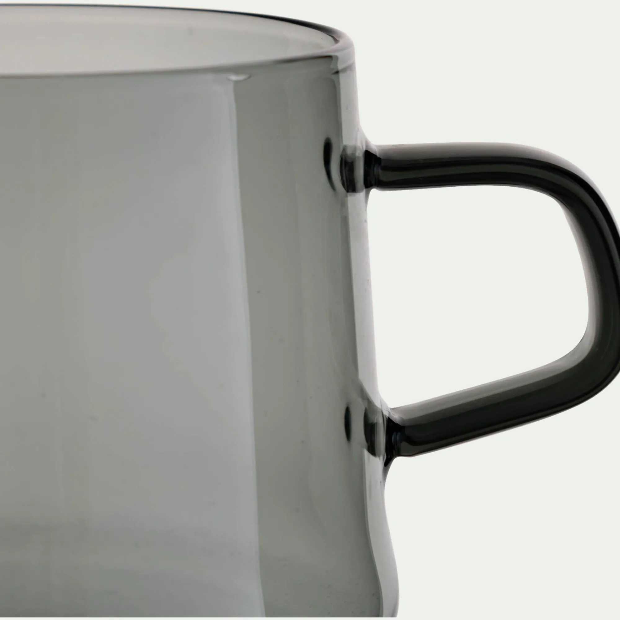 alinea Vaisselle Petit Déjeuner|Tasse Et Mug*Mug en verre 42cl - Gris
