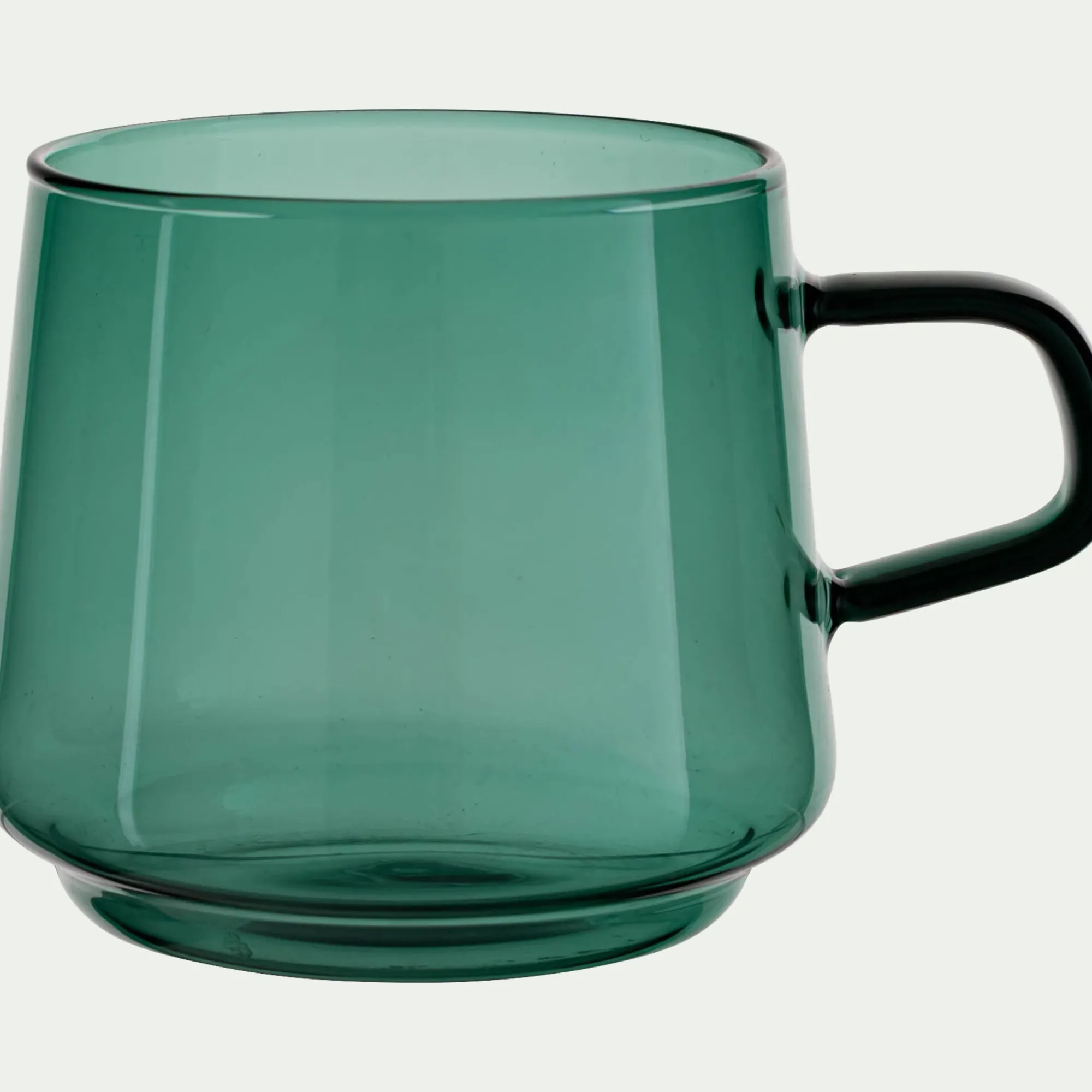 alinea Vaisselle Petit Déjeuner|Tasse Et Mug*Mug en verre 42cl - agave Vert