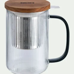 alinea Vaisselle Petit Déjeuner|Cafetière Et Théière*Mug infuseur en verre borosilicate 0,45cl - Transparent