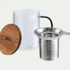 alinea Vaisselle Petit Déjeuner|Cafetière Et Théière*Mug infuseur en verre borosilicate 0,45cl - Transparent