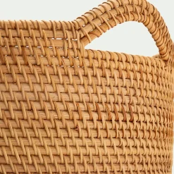 alinea Panier À Linge*Panier à linge en rotin D40xH53cm - naturel