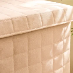 alinea Matelas Enfant|Boîte De Rangement Enfant*Panier à linge pliable en tissu H60cm - beige
