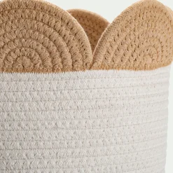 alinea Matelas Enfant|Panier*Panier de rangement bicolore D30x26cm - naturel