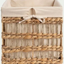 alinea Panier*Panier de rangement en jacinthe d'eau 30x30cm - naturel