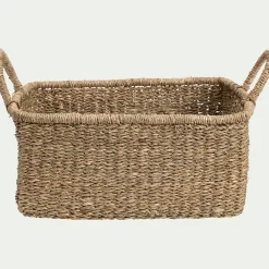 alinea Panier*Panier de rangement en jonc de mer H15xL25cm - naturel