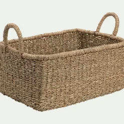 alinea Panier*Panier de rangement en jonc de mer H15xL25cm - naturel