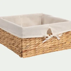 alinea Matelas Enfant|Boîte De Rangement Enfant*Panier en jacinthe d'eau H15xL30cm - naturel