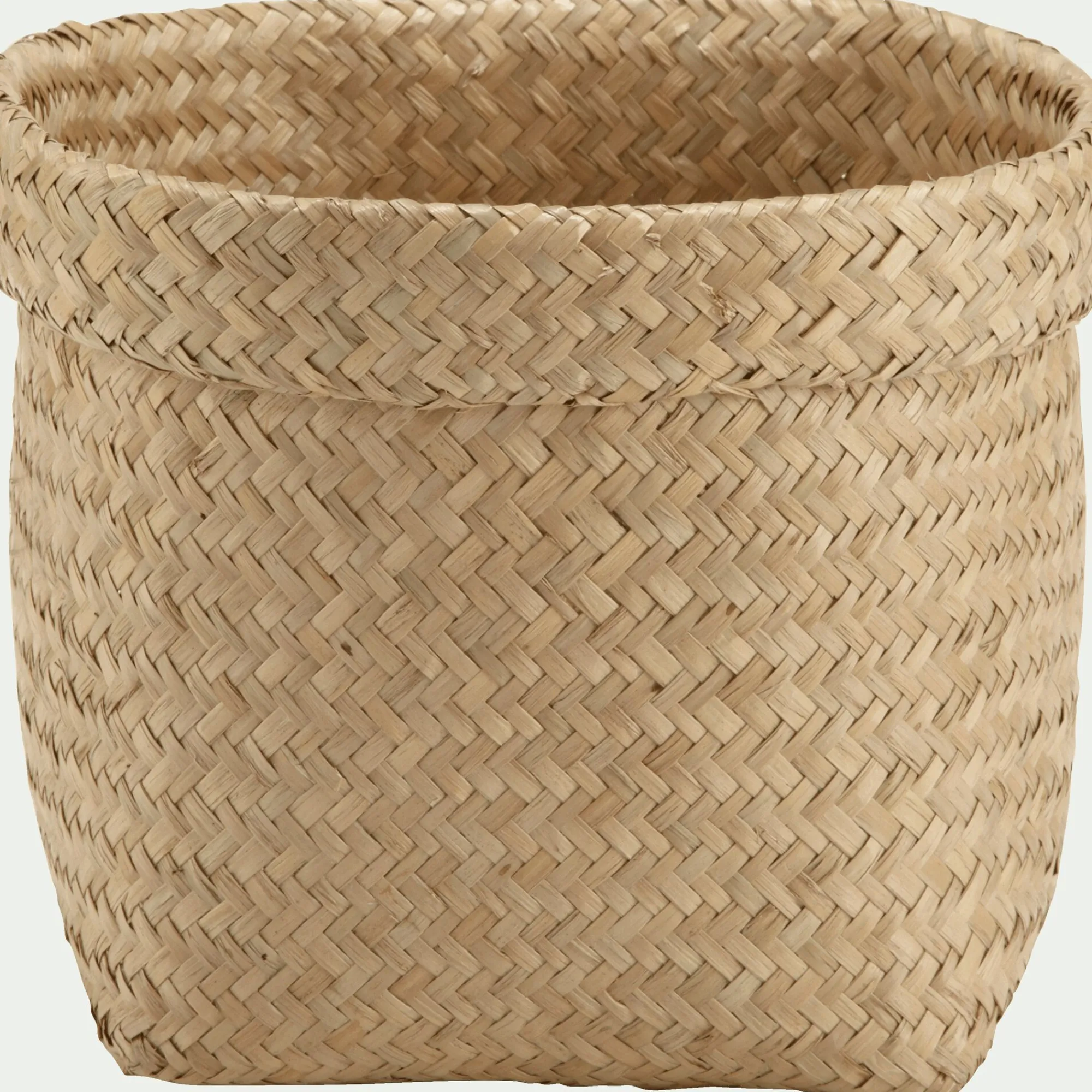 alinea Accessoire De Salle De Bain|Panier*Panier en jonc de mer - naturel H18xD24cm