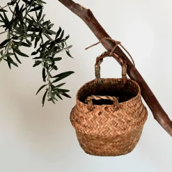 alinea Accessoire De Salle De Bain|Panier*Panier en jonc de mer - naturel H14,5xD16,5cm