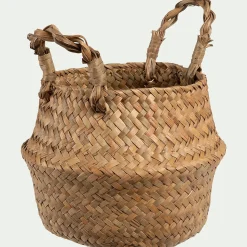 alinea Accessoire De Salle De Bain|Panier*Panier en jonc de mer - naturel H14,5xD16,5cm