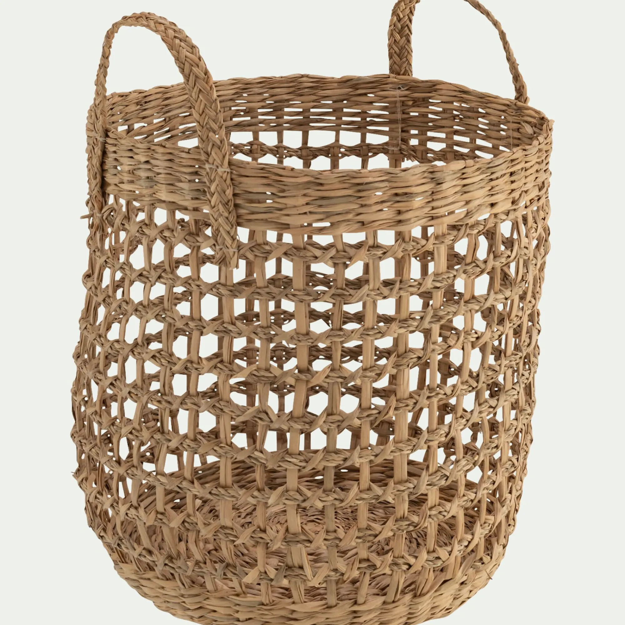 alinea Panier|Panier À Linge*Panier tressé en jonc de mer D30xH30cm - naturel