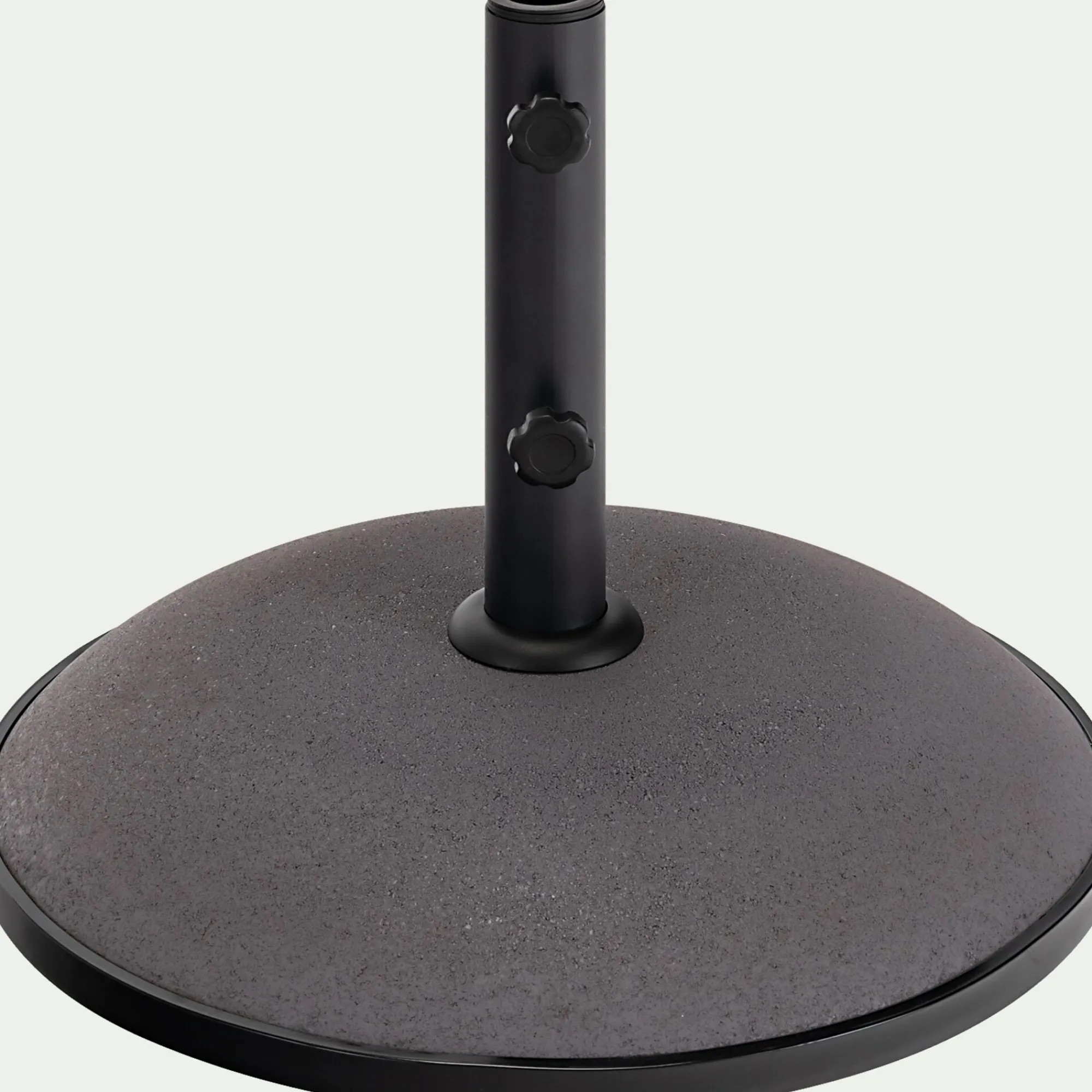 alinea Parasol De Balcon*Parasol à franges et pied de parasol D180cm - kaki Vert
